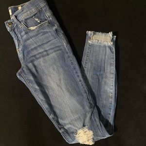 Sneak Peek Distressed Skinny Jeans
